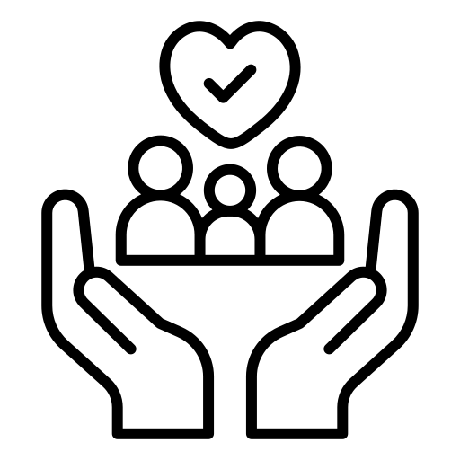 Netzwerk Colditz e.V. - Beziehung. Gestaltung. Entwicklung - Symbol für Unterstützung
